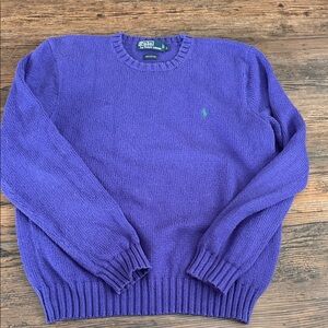 Polo by Ralph Lauren Vibrant Purple Crewneck Sweater